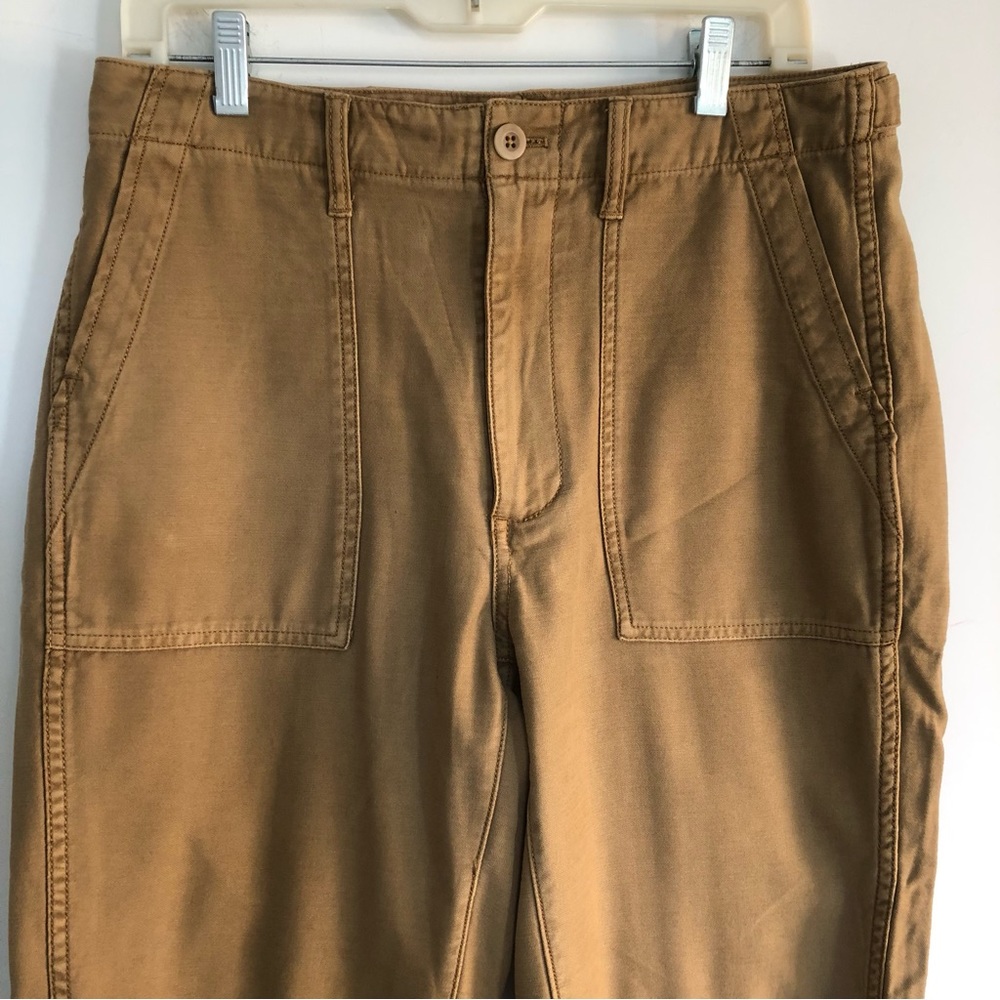 Madewell Cropped 100% Cotton Cargo Type Pants